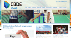 Desktop Screenshot of cbde.org.br