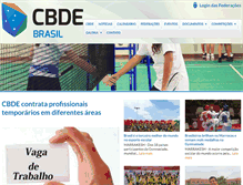 Tablet Screenshot of cbde.org.br
